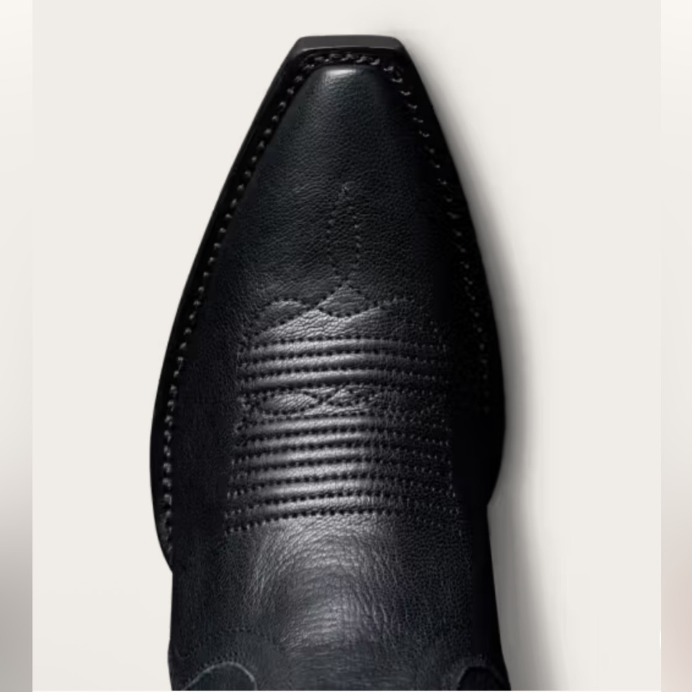 Tecovas black leather Loretta tall Western boots - Picture 5 of 11